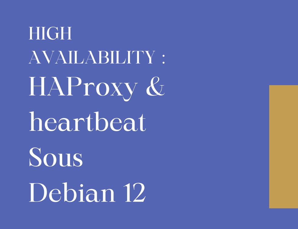 Aperçu du projet HA Proxy & Heartbeat